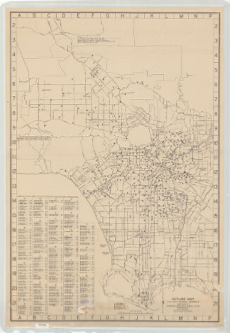 Outline Map L.A. City School District