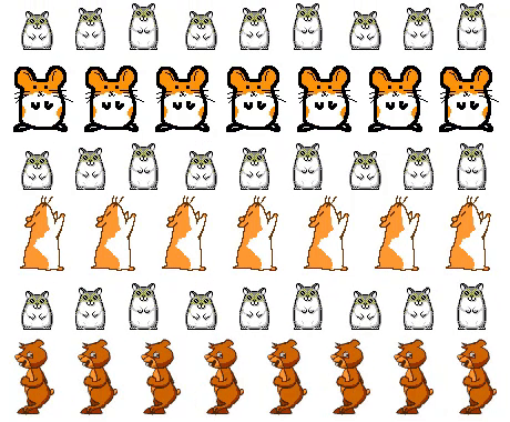 Original hamster dance gif with rows of dancing hamsters